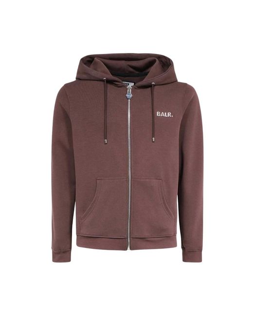 BALR Brown Zip-Throughs for men