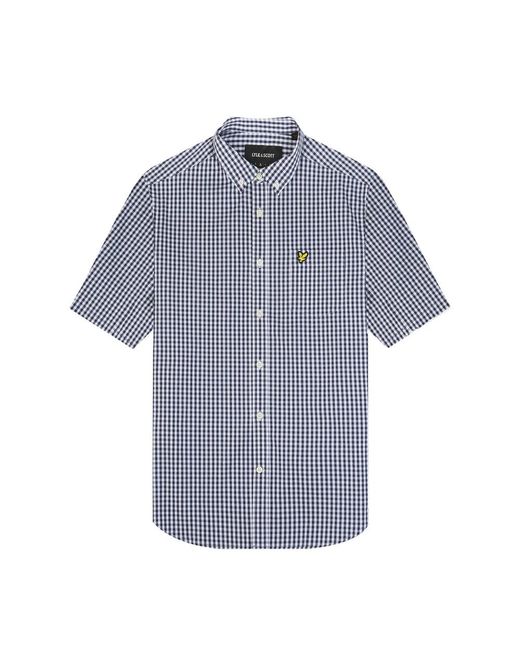 Lyle & Scott Blue Short Sleeve Shirts for men