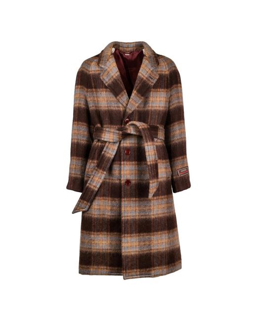 Gucci Brown Single-Breasted Coats for men