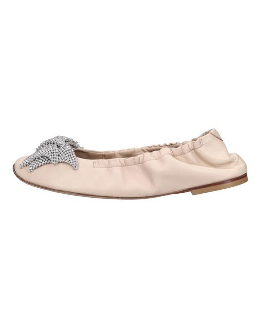 Casadei Pink Ballerina Shoes