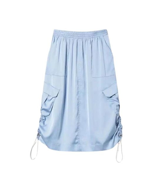 Twin Set Blue Midi Skirts