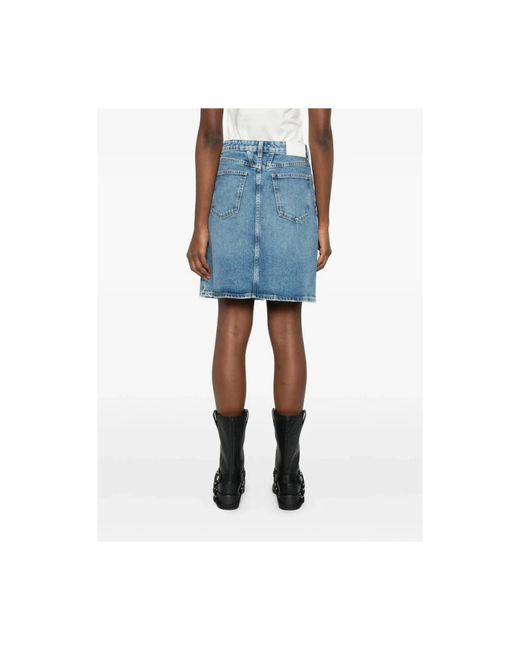 Closed Blue Denim Skirts