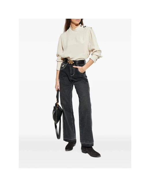 Isabel Marant Jeans ,Zwart ,Katoen Jeyda Pants in het Gray