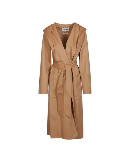 Coats > belted coats IVY & OAK en coloris Brown
