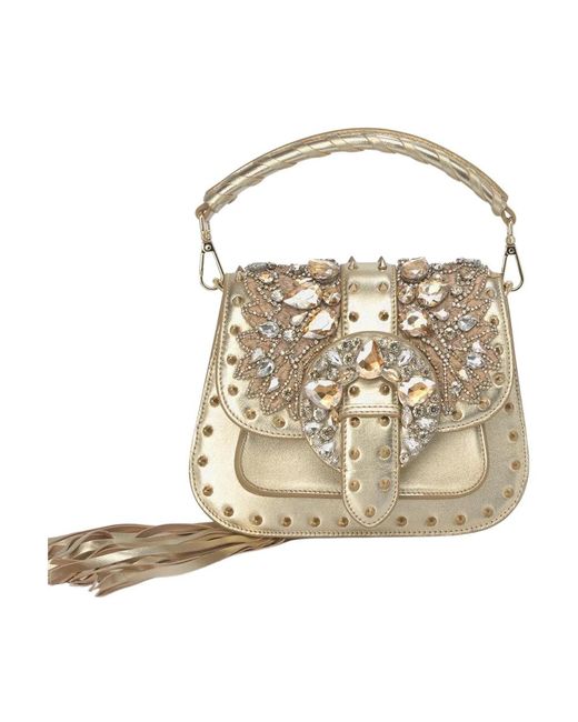 Handbags di Alma En Pena. in Metallic