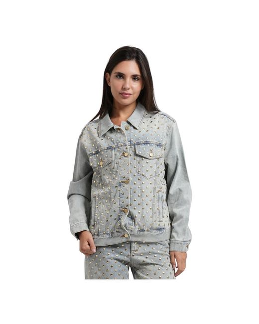 ARMANI EXCHANGE Gems Denim Jacket in het Gray