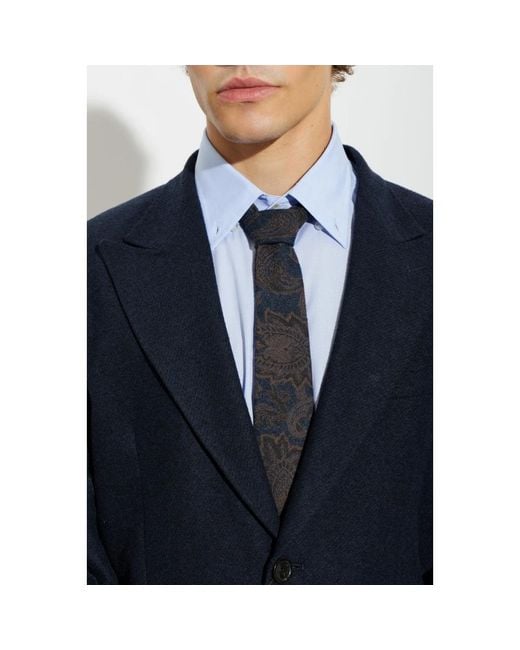 Ties Etro pour homme en coloris Blue