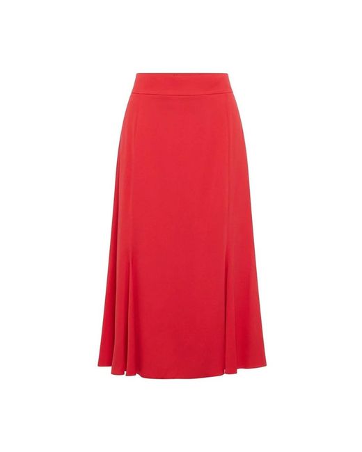 Dolce & Gabbana Red Midi Skirts