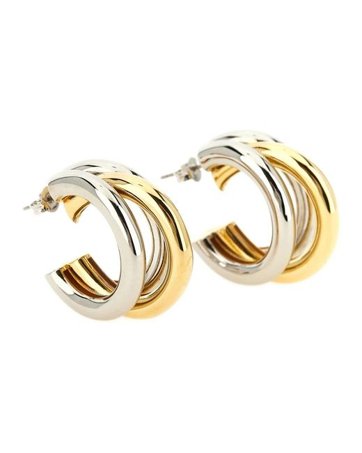 Earrings Rabanne de color Metallic