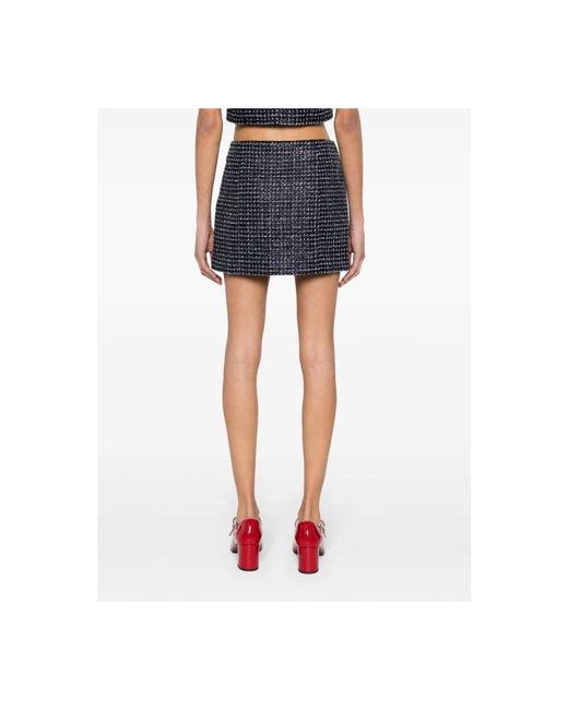 Alessandra Rich Blue Short Skirts