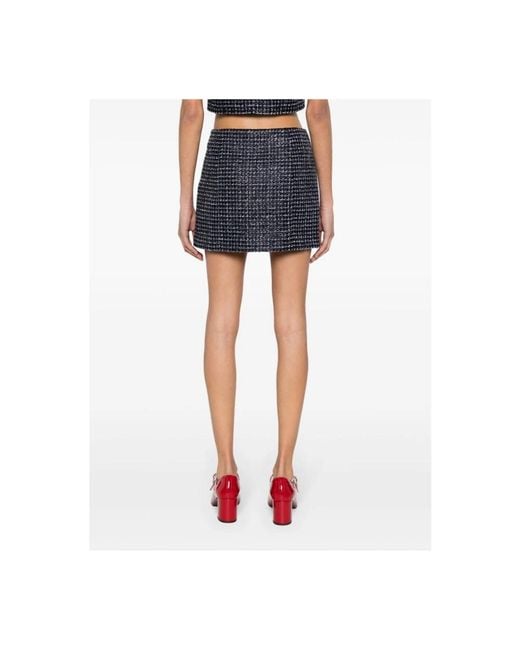 Alessandra Rich Blue Short Skirts