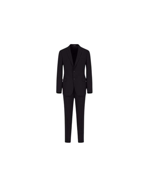 Suits > suit sets > single breasted suits Emporio Armani pour homme en coloris Black