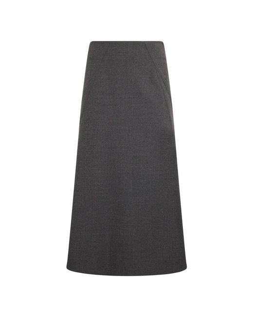 Alberta Ferretti Gray Midi Skirts