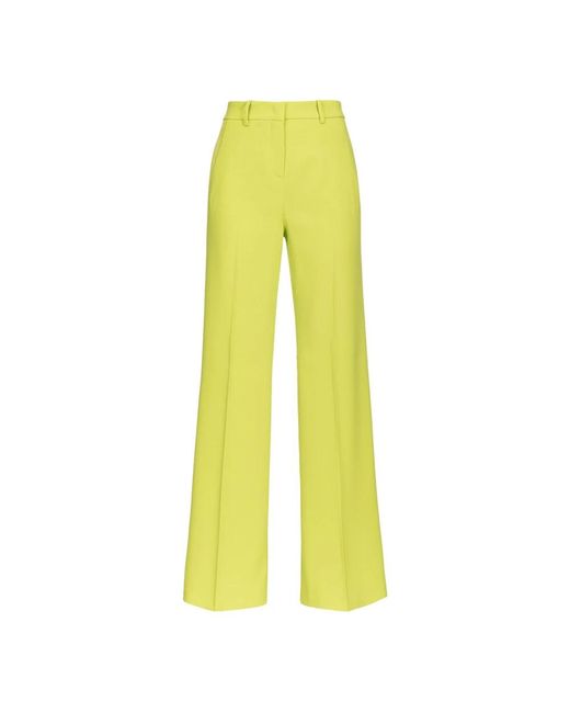 Pinko Yellow Wide Trousers