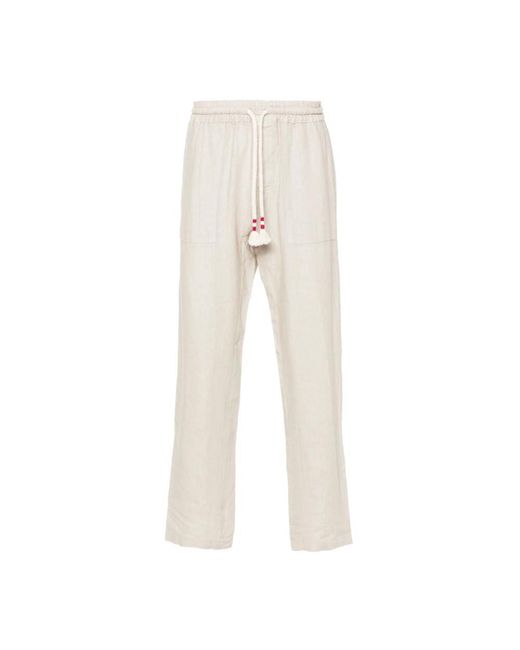 Mc2 Saint Barth Natural Straight Trousers for men