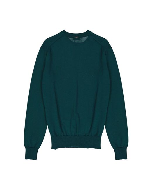 Herno Green Round-Neck Knitwear for men
