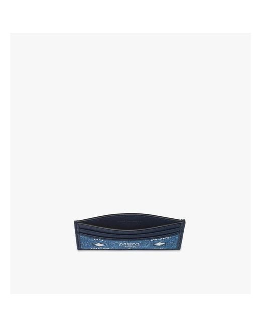 MCM Kartenetui in Blue für Herren