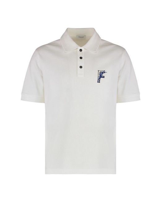 Ferragamo White Polo Shirts for men