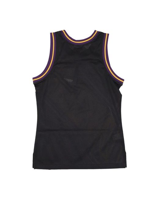 Mitchell & Ness Fitness ,Veelkleurig ,Polyester Nba Big Face Basketball Tank Top in het Black voor heren