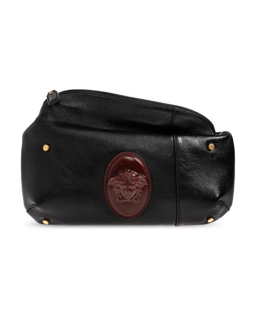 Versace Tassen ,Zwart ,Leer Lou Small Nappa Belt Bag in het Black voor heren