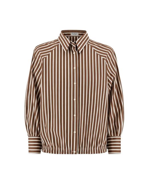 Brunello Cucinelli Brown Shirts
