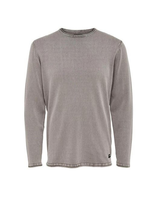 Only & Sons Gray Long Sleeve Tops for men