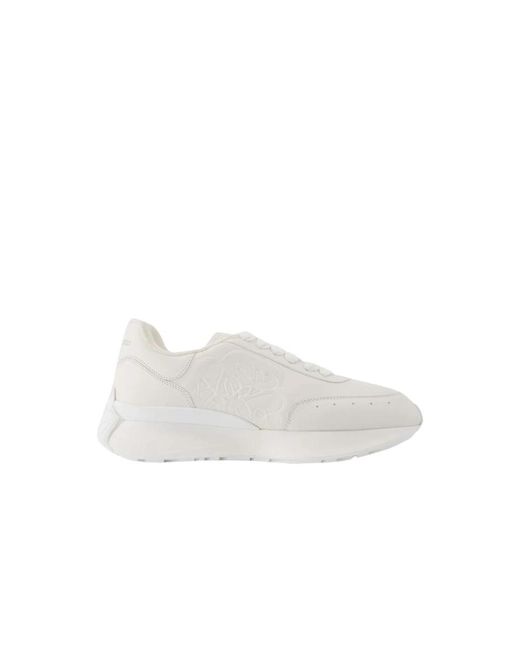 Alexander McQueen Weiße Ledersneaker Für Herren Minimalistisches Design in White für Herren