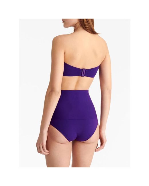 Eres Badmode ,Paars ,Hoge Taille Culotte Broek in het Purple