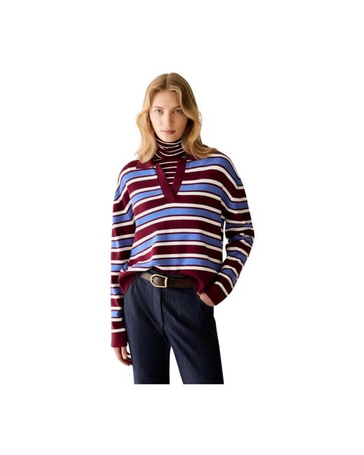 Pennyblack Blue V-Neck Knitwear