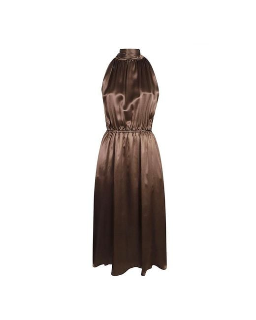 Crida Milano Brown Midi Dresses