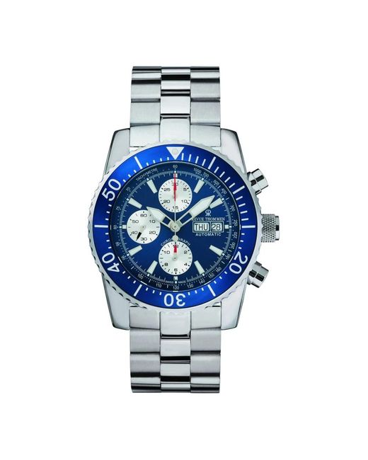 Revue Thommen Armbanduhr automatic diver 46 mm day & date window armband 17030.6135 in Blue für Herren