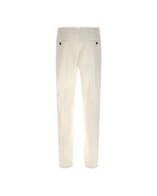 Brunello Cucinelli White Suit Trousers for men