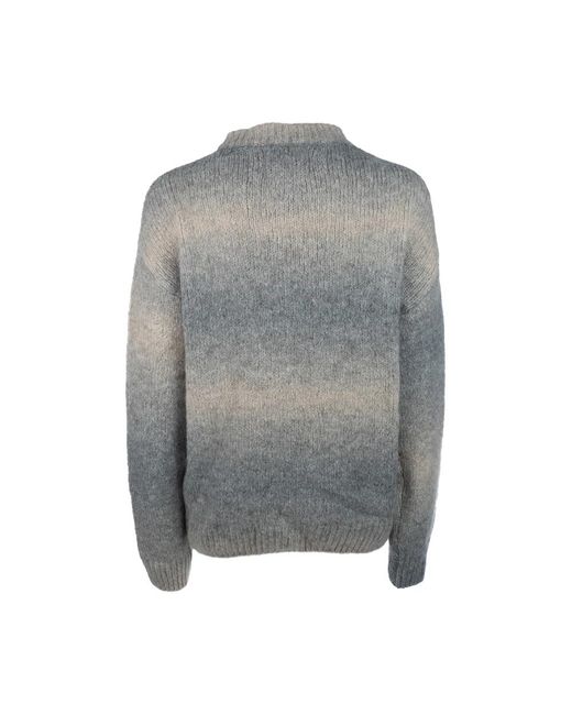 Gant Gray Round-Neck Knitwear for men
