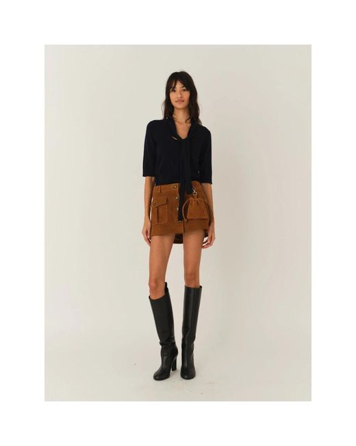 THE GARMENT Brown Short Skirts