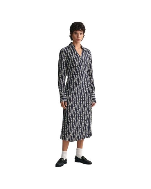 Gant Dresses > Day Dresses > Midi Dresses in het Black