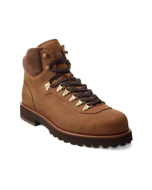 Polo Ralph Lauren Brown Lace-Up Boots for men