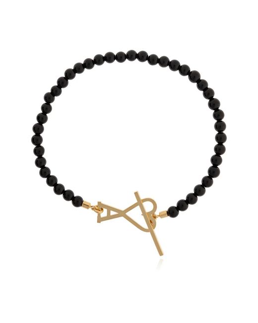 AMI Black Beaded Bracelet