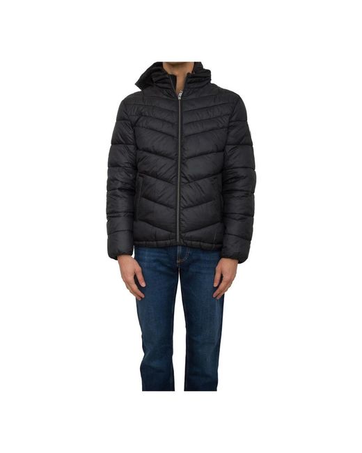 Guess Black Winter Jackets for men