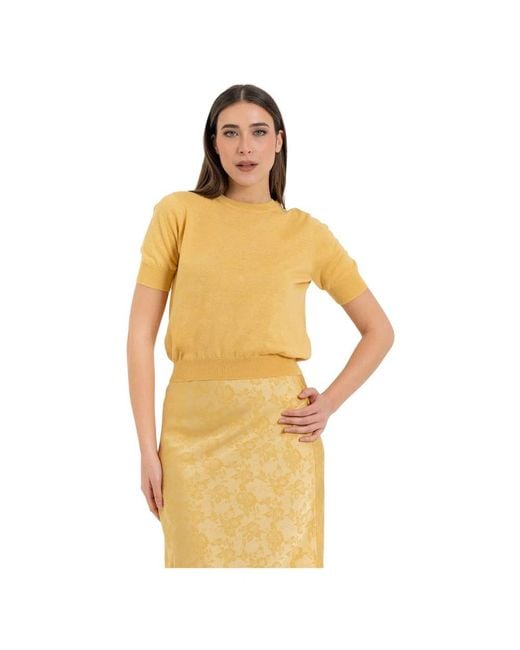 Kocca Metallic Round-Neck Knitwear