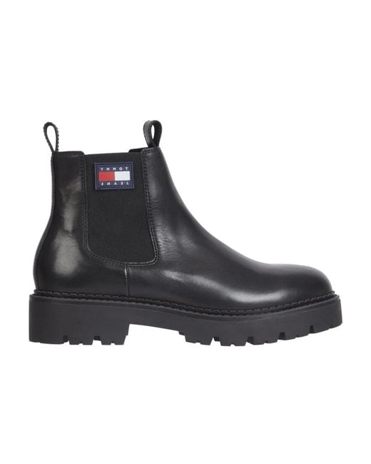Tommy Hilfiger Black Chelsea Boots for men