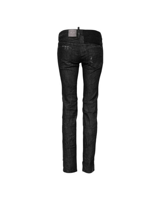 DSquared² Black Skinny Fit Jeans