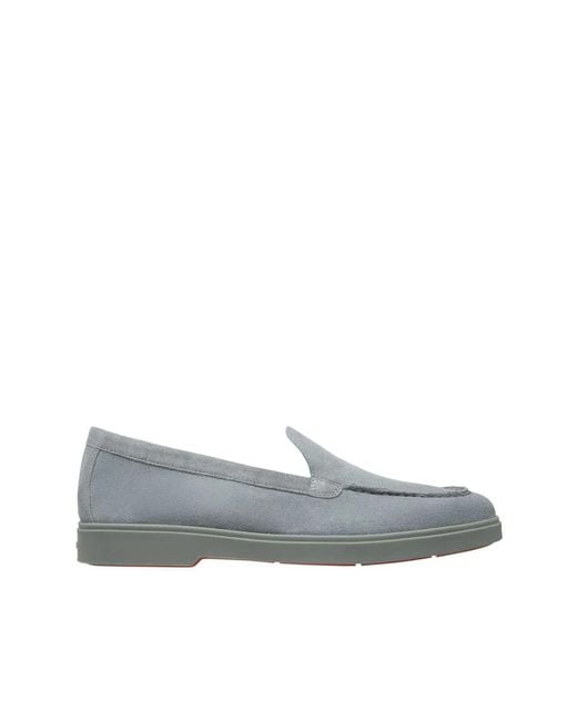 Santoni Gray Stilvolle Loafer
