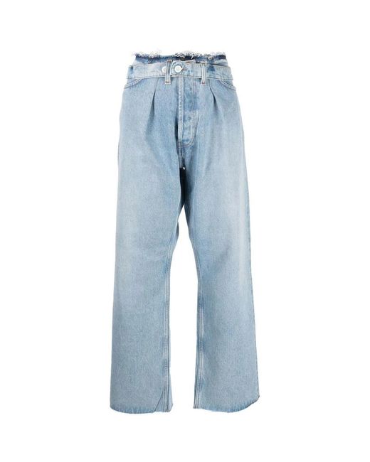 AMISH Blue Jeans mit raw-edge und weitem bein