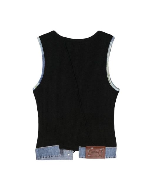 ANDERSSON BELL Black Sleeveless Tops