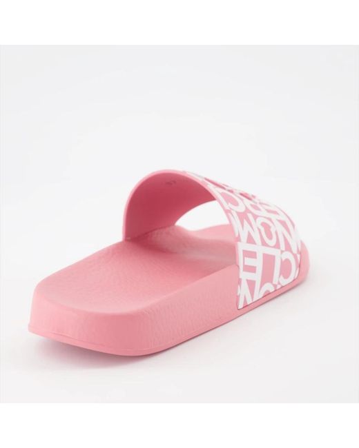 Moncler Pink Sliders