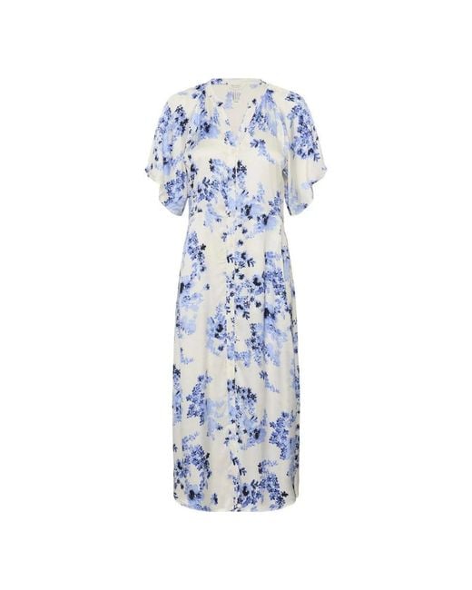 Part Two Blue Midi Dresses