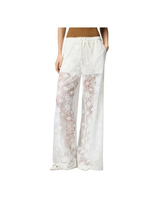 Pinko Gray Wide Trousers