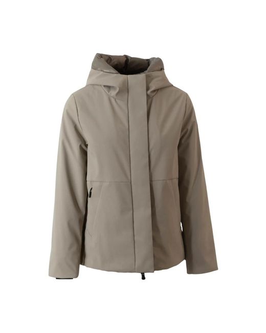 People Of Shibuya Green Technische parka mit thermischer isolierung