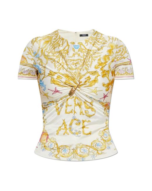T-Shirts Versace en coloris Yellow