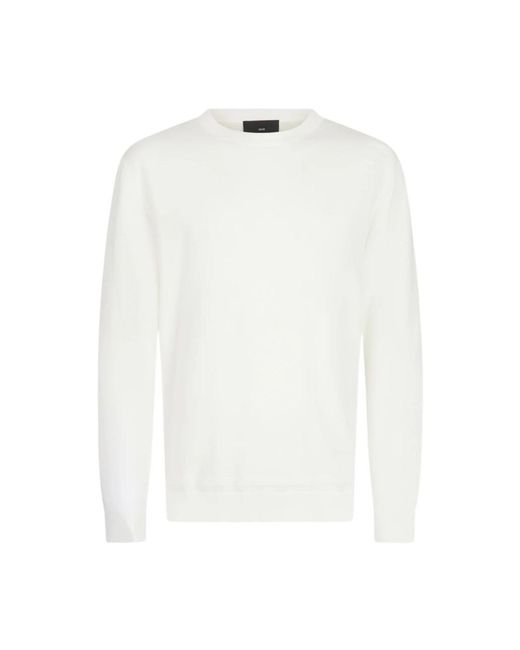 Liu Jo White Round-Neck Knitwear for men